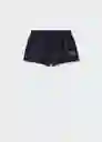 Short Evert Navy Talla L Mujer Mango