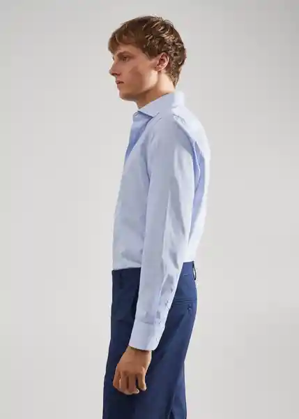 Camisa Selva Celeste Talla XXL Hombre Mango