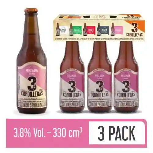 3 Cordillera Rose 3Pack 330 ml