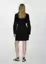 Vestido Shirly Negro Talla L Mujer Mango