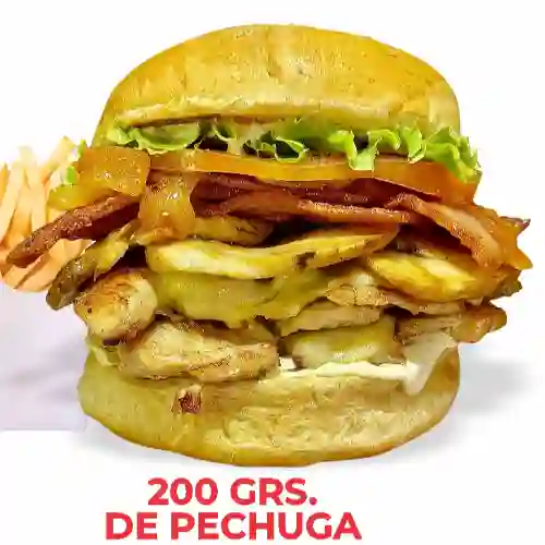 Combo Hamburguesa Fusión con Pollo