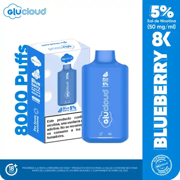 Glucloud Vaporizador 8K Blueberry