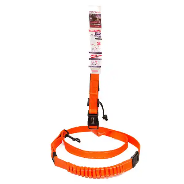 Ezydog Correa Para Perro Road Runner Zero Shock Naranja