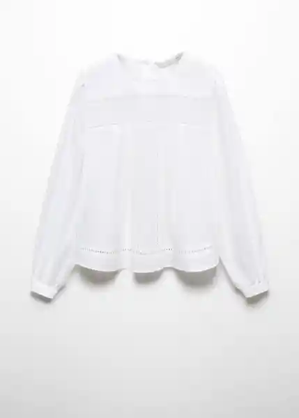 Blusa Loli-H Blanco Talla XL Mujer Mango