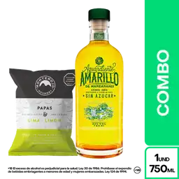 Combo Papa Lima Limón + Amarillo Manzanares Aguardiente