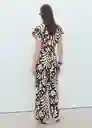 Enterizo Mono Merci Marrón Talla L Mujer Mango