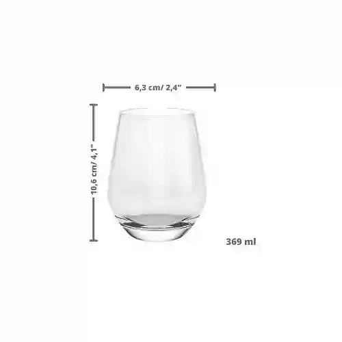 Cristar Set de Vasos Sicilia Corto 12 1/2 oz