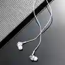 Miniso Audífonos de Cable de Alta Fidelidad Blanco Modelo 8474