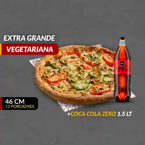 Pizza (xl) Vegetariana + Coca Cola 1,5l
