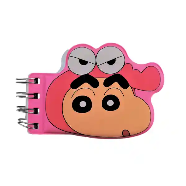 Libreta Waniyamasan a Serie Crayon Shinchan Rosa Miniso