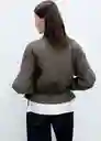 Chaqueta Hawaii Gris Talla M Mujer Mango