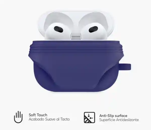 Nco Case Silicone Guard Para Airpods 3 Azul Oscuro