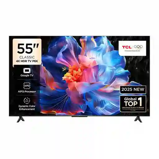 Tcl Televisor Led Uhd-4K Smart tv 55'' Pulgadas 55P6K