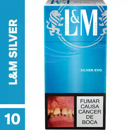 L&M Silver​ x 10 Cigarrillos