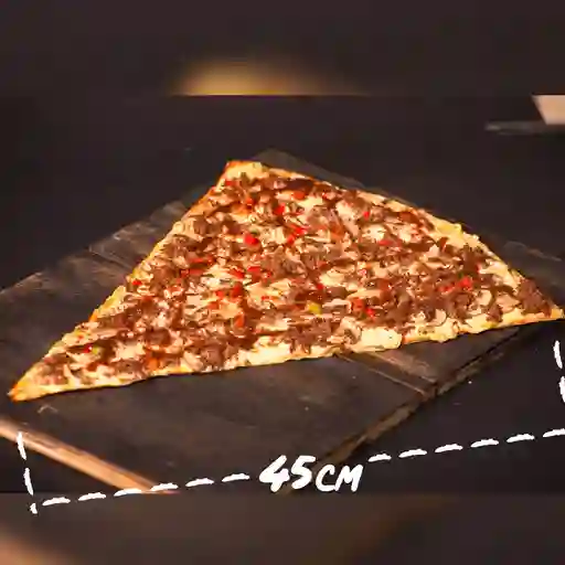 Pizza mega bbq mixta 4 porciones