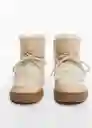 Botines Carla Crudo Talla 34 Niña Mango