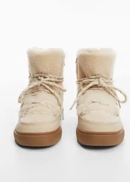 Botines Carla Crudo Talla 34 Niña Mango