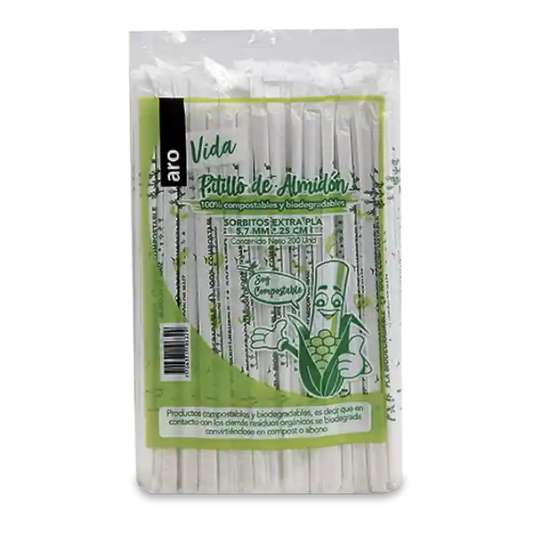 Aro Pitillo Vida Sorbiflex Extra Plástico