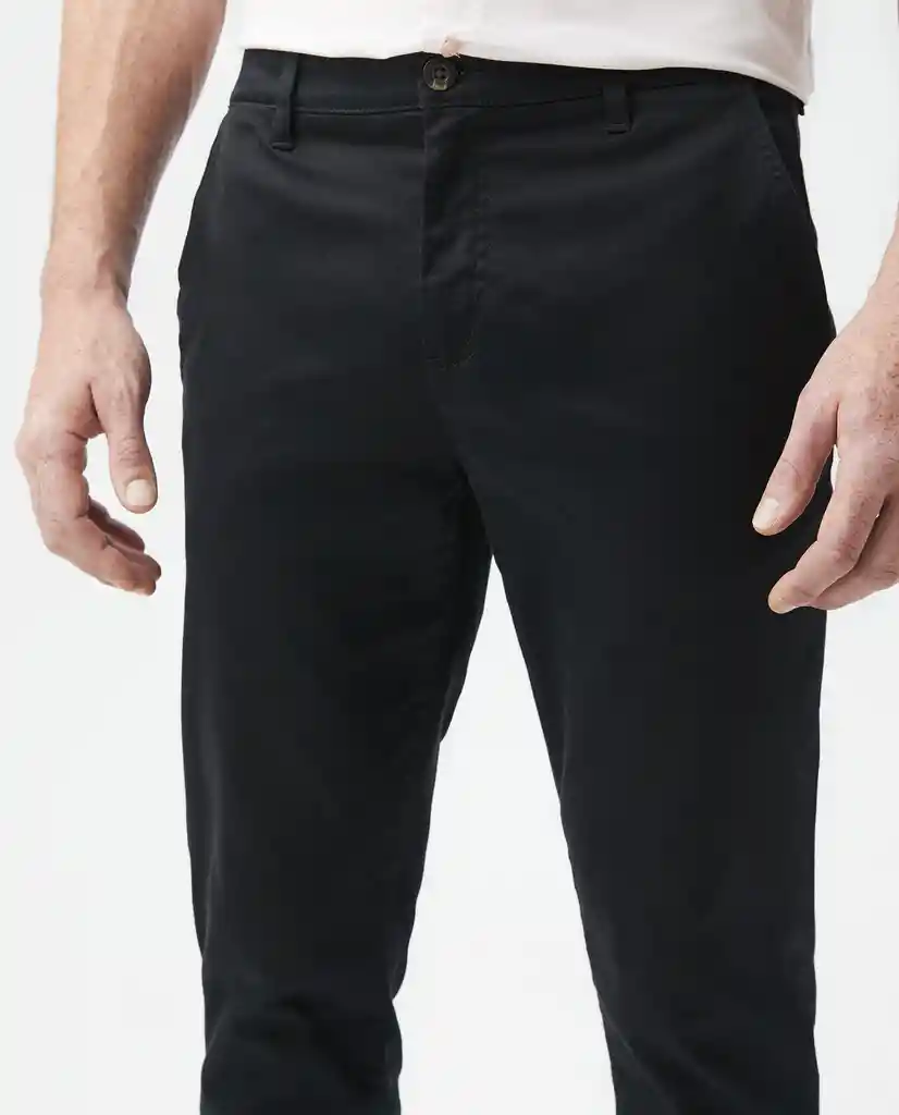 Pantalon Khakis Rocket Negro Sombrío Ultraoscuro Talla 34 Hombre Chevignon