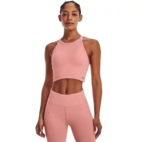 Under Armour Crop Rush Seamless Tank Mujer Rosado MD 1377597-603