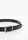 Cinturón Emili3 Negro Talla 80 Hombre Mango