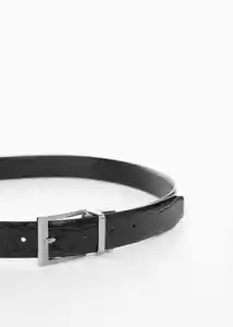 Cinturón Emili3 Negro Talla 80 Hombre Mango