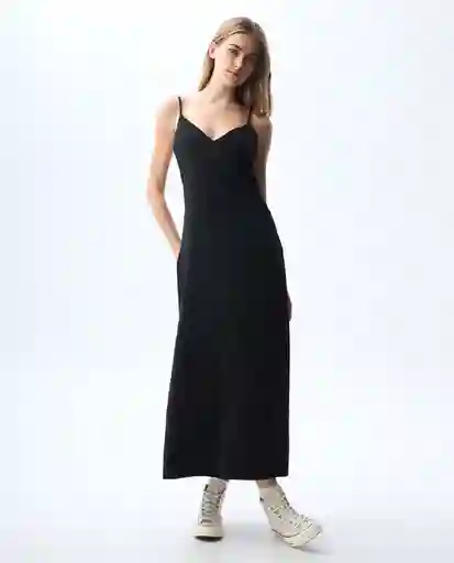 Vestido Mujer Negro Talla L 671G001_NEG190303 Americanino
