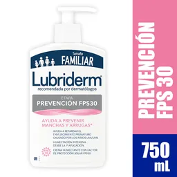 Crema Lubriderm Prevención Uv30 X 750 Ml