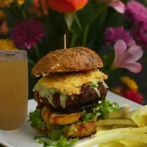 Combo Hamburguesa Rey Krishna Vegan