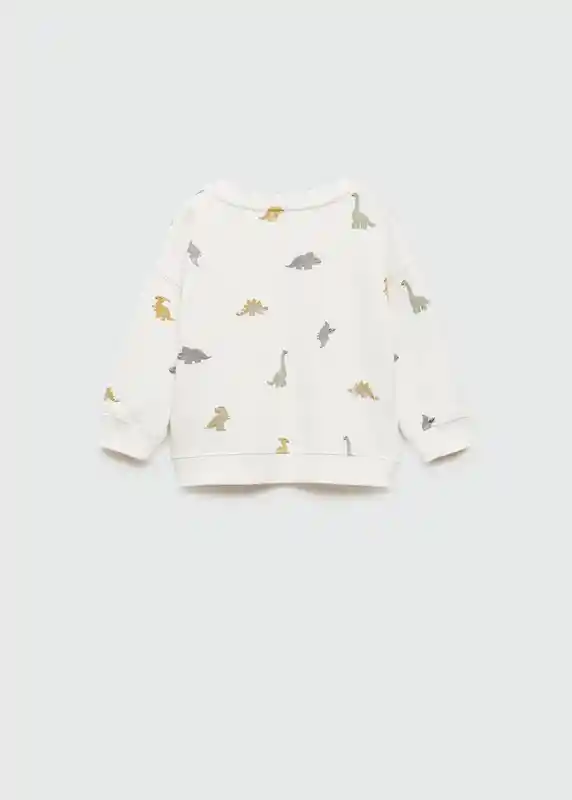 Sudadera Dinoaop Off White Talla 72 Niños Mango