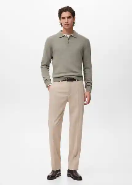 Polo Lotuss Verde Pastel Talla S Hombre Mango