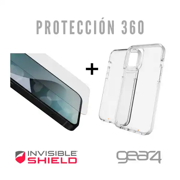 Gear4 Funda Protectora + Vidrio Templado Iphone 12 Mini