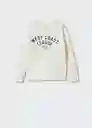 Buzo Sudadera Seattle Offwhite Talla 10 Niños Mango