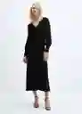 Vestido Desi-X Negro Talla S Mujer Mango