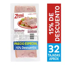 Zenú Jamón de Cerdo Tipo Sanduche