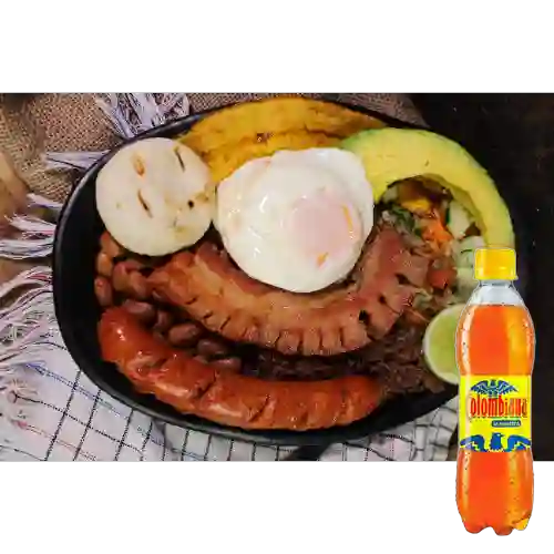 Combo Bandeja Paisa + Colombiana 250 ml