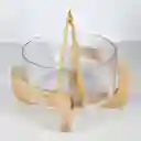 Ensaladera Hecha de Vidrio Fuerte, Brillante y Resistente a Golpes. Ideal Para Ensaladas, Snacks o Frutas. Incluye Base y Pinzas en Bamboo. Capacidad 3850 mL. Sku 206730. Sku 6734567892627