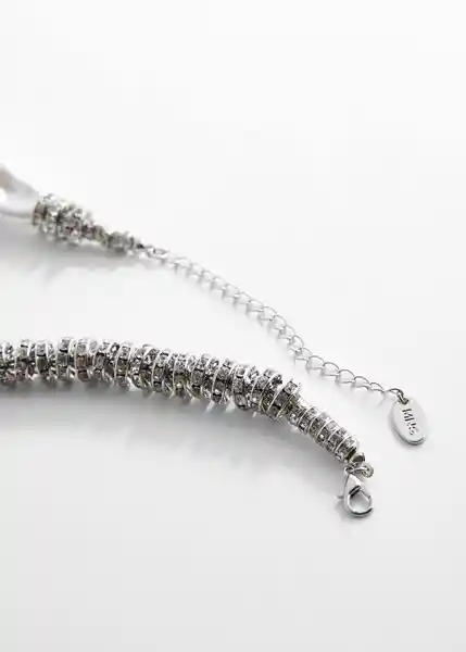 Collar Olympia Plata Talla 99 Mujer Mango