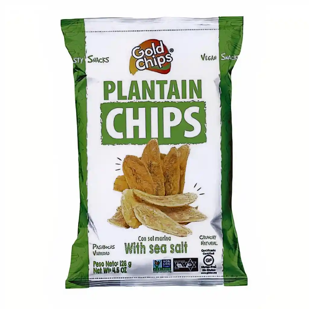 Gold Chips Plátano Chips Verde