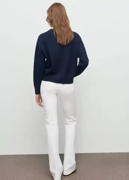 Saco Jersey Mariano Navy Talla M Mujer Mango