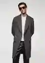 Abrigo Gala Gris Talla M Hombre Mango