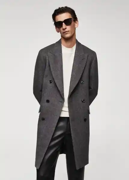 Abrigo Gala Gris Talla M Hombre Mango