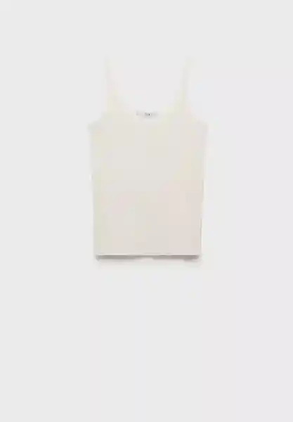 Top Loni Offwhite Talla S Mujer Mango