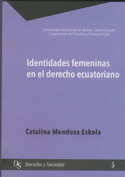 AdeS Identid Femeninas En El Derecho Ecuatoriano