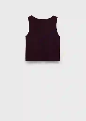 Top Benedit Chocolate Talla S Mujer Mango