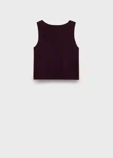 Top Benedit Chocolate Talla S Mujer Mango