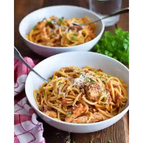 Spaguetti con Pollo