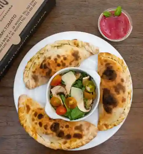 3 Mini Calzone con Coca Cola 300 ml