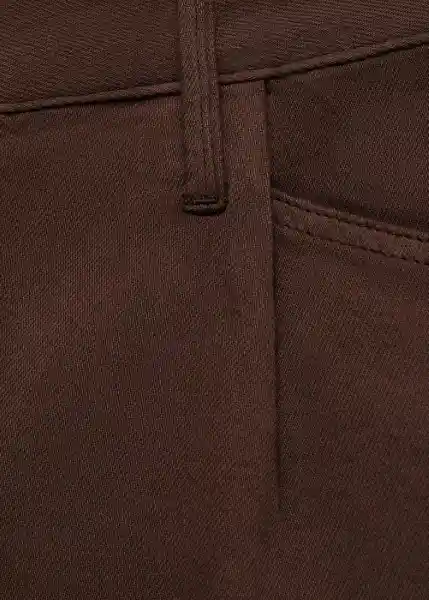 Short Ibiza Chocolate Talla 42 Mujer Mango