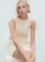Vestido Tiko Crudo Talla XS Mujer Mango